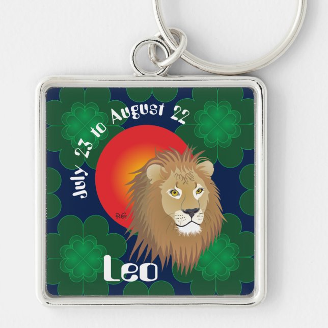 Porte-clés Leo July 23 à août 22 Keychains (Devant)