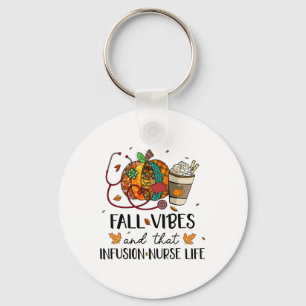 Porte-clés Leopard Citrouille Chute Vibes Et Cette Infusion I