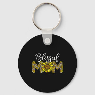 Porte-clés Léopard maman bénie tournesol vie de maman fête de