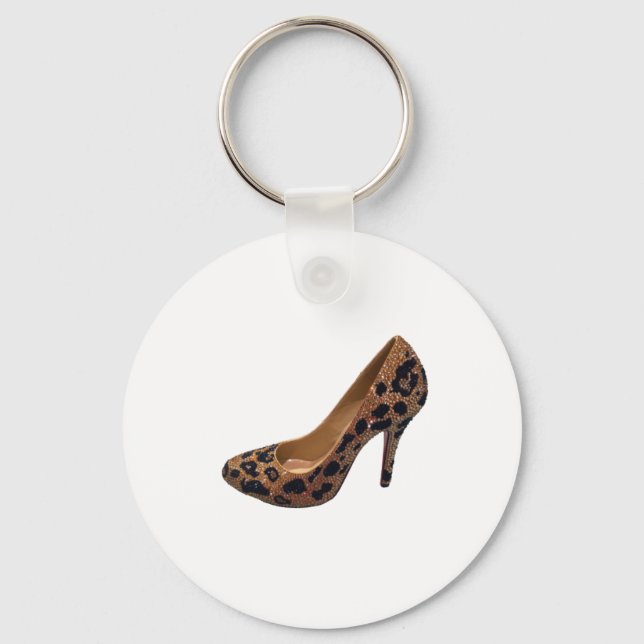 Porte-clés Leopard Print High Heel Shoe Pump (Recto)
