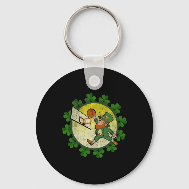 Porte-clés Leprechaun de la Saint-Patrick Chanceux  (Recto)