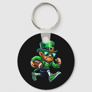 Porte-clés Leprechaun Jouer Football Jour de la Saint Patrick