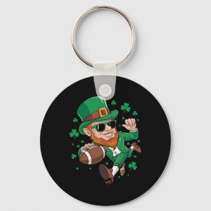 Porte-clés Leprechaun Jouer Football Jour de la Saint Patrick