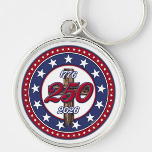 Porte-clés Les 250 ans d'Amérique 1776-2026 Rugged Cross