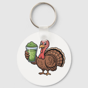 Porte-clés Les amateurs de matcha dinde de Thanksgiving