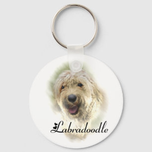 Porte-clés Les amoureux du Labradoodle