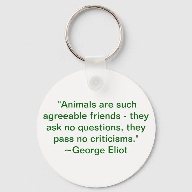Porte-clés Les animaux sont de si bons amis (Recto)