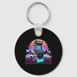 Porte-clés les années 70 80s 90s Vintage Retro Arcade jeu vid