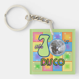 Porte-clés les années 70 disco