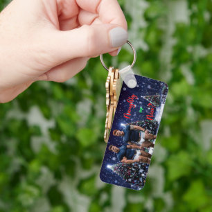 Porte-clés Les arbres de Noël lumineux de SlipperyJoe deux mu