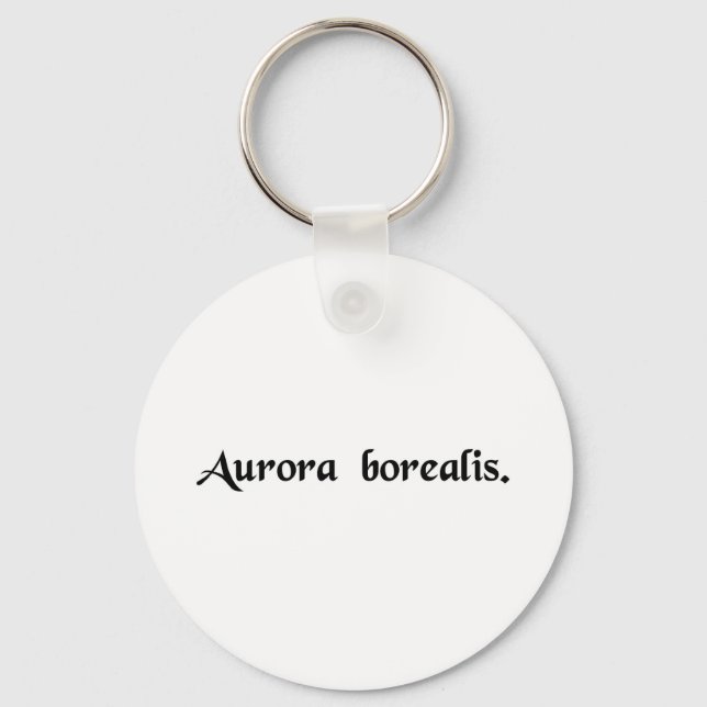 Porte-clés Les aurores boréales (Recto)