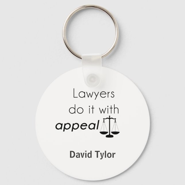 Porte-clés Les avocats le font avec (Recto)