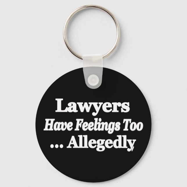 Porte-clés Les Avocats Ont Aussi Des Sentiments ... Allégatio (Recto)