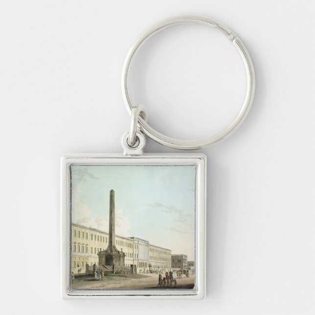 Porte-clés Les bâtiments des auteurs, Calcutta, plaquent 30 (Devant)
