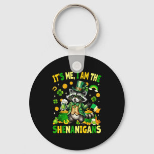 Porte-clés Les bêtises, drôle de raton laveur St Patrick