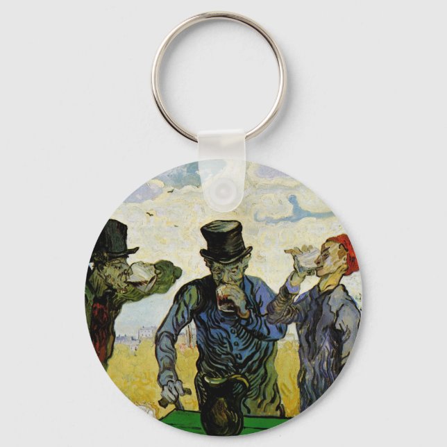 Porte-clés Les Buveurs par Vincent van Gogh (Recto)