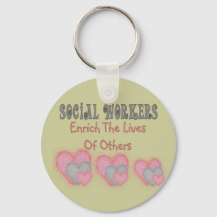 Porte-clés Les cadeaux d'assistant social "enrichissent les