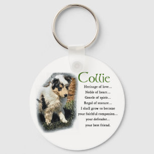 Porte-clés Les cadeaux de Blue Merle Collie