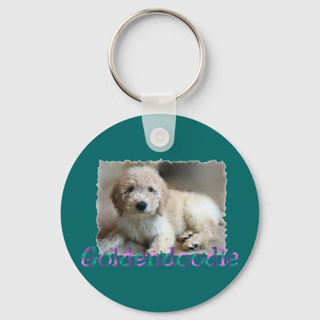 Porte-clés Les cadeaux Goldendoodle Lovers (Recto)