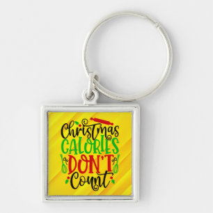 Porte-clés Les calories de Noël ne comptent pas-56558
