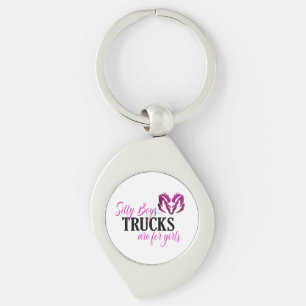 Porte-clés Les camions de garçons stupides sont pour les fil