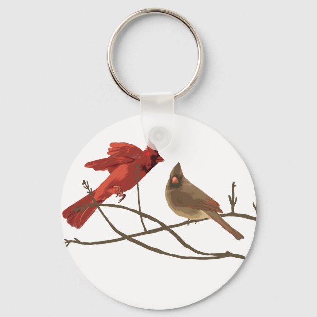 Porte-clés Les cardinaux rouges des festivals (Recto)