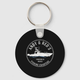 Porte-clés Les chartes de pêche du vintage Andy Red