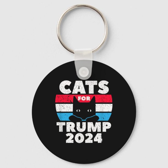 Porte-clés Les chats pour l'élection de Trump 2024 (Recto)