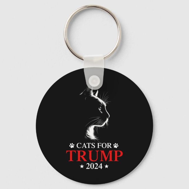 Porte-clés Les chats pour l'élection de Trump 2024 rendent le (Recto)