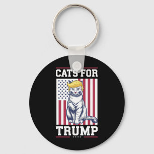 Porte-clés Les Chats Pour Trump 2024 Vote Président Donald Tr