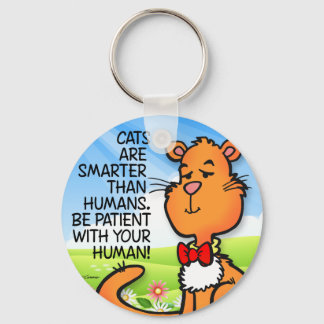Porte-clés Les chats sont plus intelligents