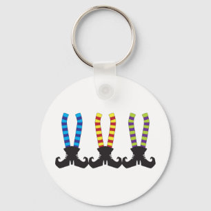 Porte-clés Les chaussettes rayées de la sorcière