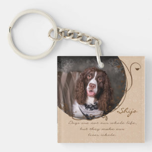 Porte-clés Les chiens font à nos vies le grand modèle entie