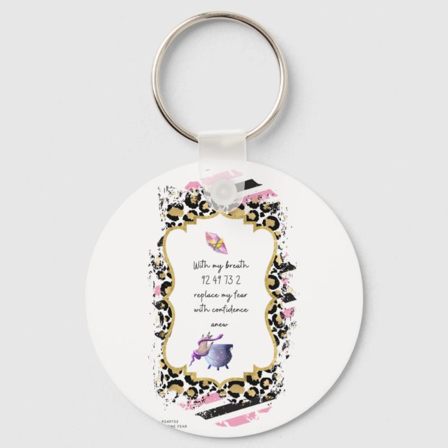 Porte-clés Les chiffres de Grabovoi pour la liberté de la peu (Recto)