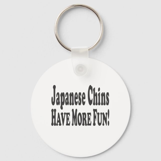 Porte-clés Les Chins Japonais Ont Plus De Plaisirs ! (Recto)