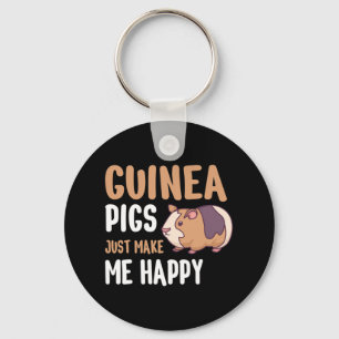 Porte-clés Les Cochons de Guinée me rendent heureux