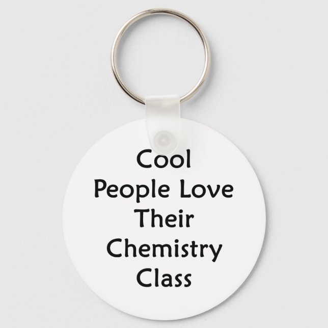 Porte-clés Les cool Aiment Leur Classe De Chimie (Recto)