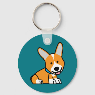 Porte-clés Les Corgis de corgi poursuivent le Pembroke
