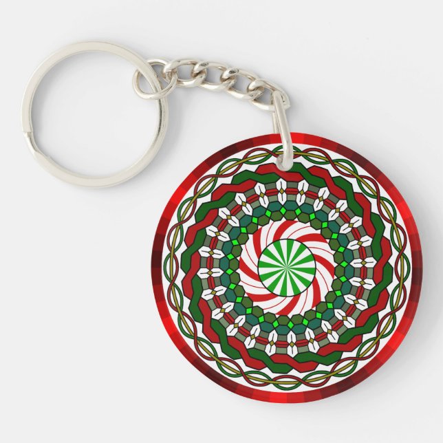 Porte-clés Les couleurs du Porte - clé acrylique de Noël (Devant)
