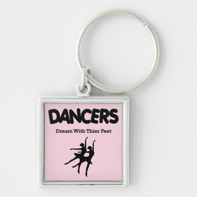 Porte-clés Les danseurs de ballet rêvent avec leurs pieds (Devant)