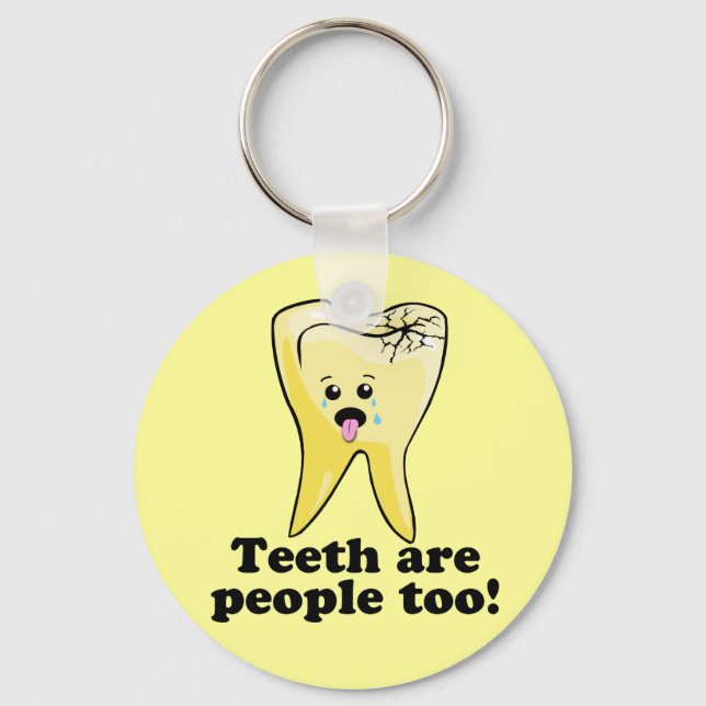 Porte-clés Les Dents Sont Aussi Des Gens ! (Recto)