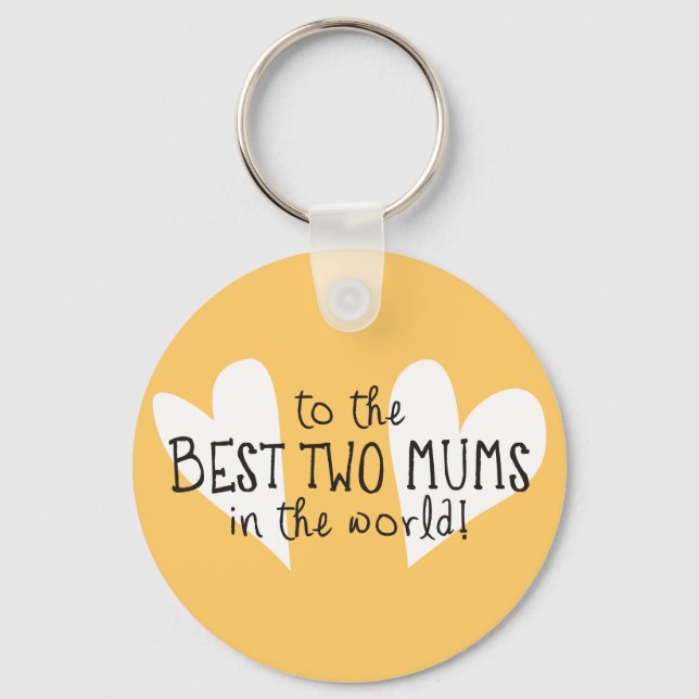 Porte-clés Les deux meilleures mamans au monde (Recto)