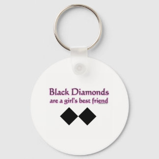 Porte-clés Les diamants noirs sont les meilleures filles