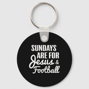 Porte-clés Les Dimanches Sont Pour Jésus Et Les Fans De Footb