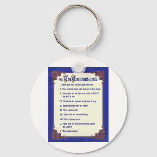 PORTE-CLÉS LES DIX COMMANDEMENTS