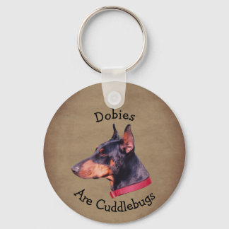 Porte-clés Les Dobies Sont Des Câlins Doberman Pinscher