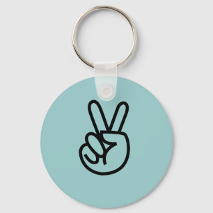 Porte-clés Les doigts de la paix