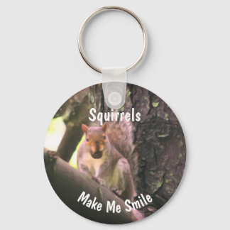 Porte-clés Les écureuils me font sourire Art animal