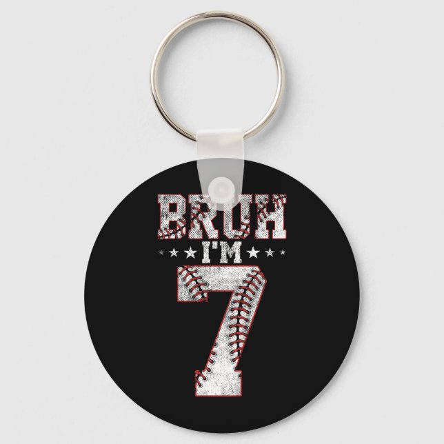 Porte-clés Les enfants Bruh 7e anniversaire Bysebyll Bruh j'a (Recto)