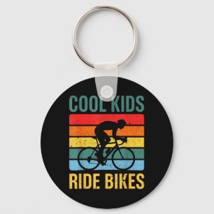 Porte-clés Les enfants cool font du vélo Vélo rétro pour jeun